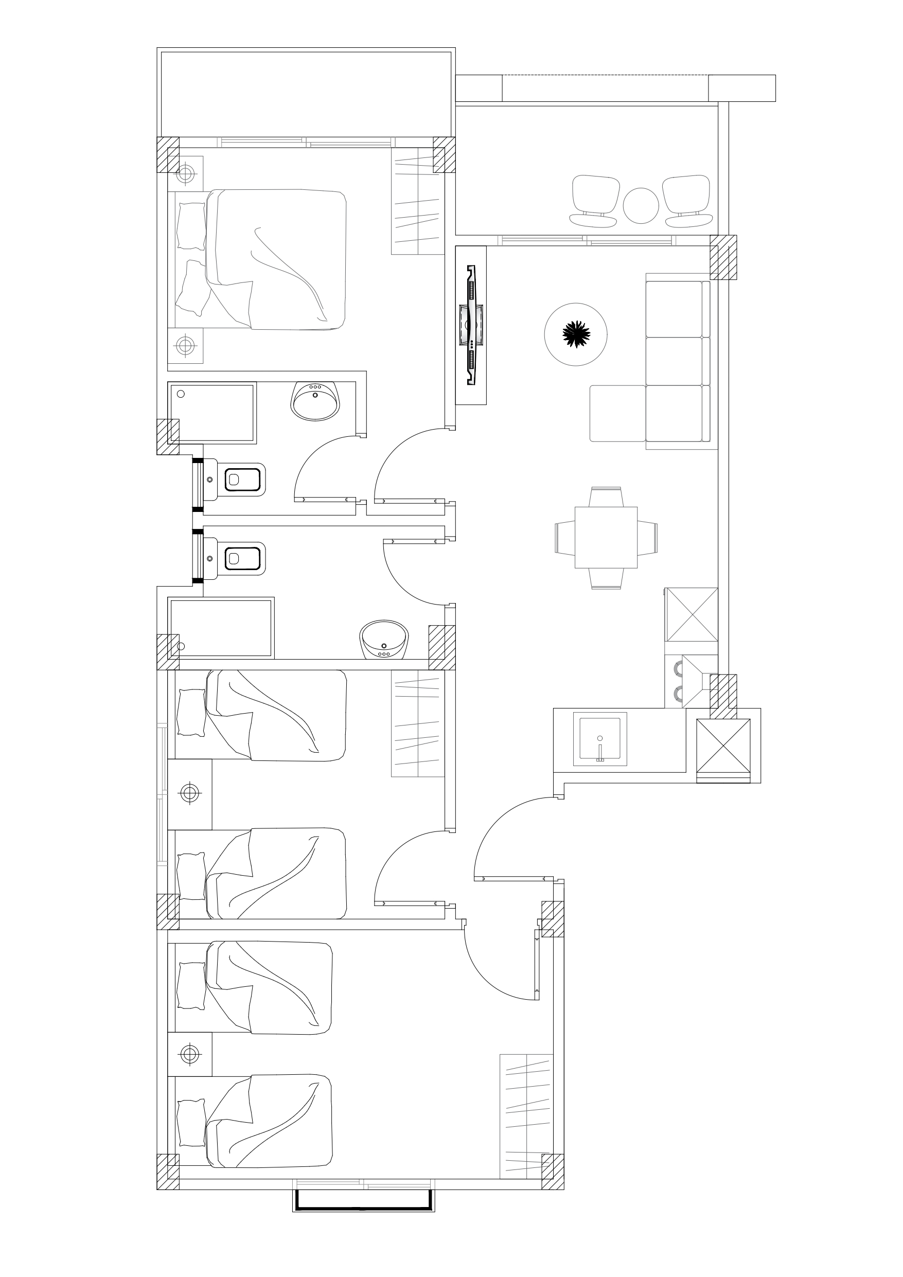 Three bedroom chalet